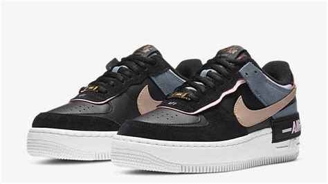 nike air force 1 shadow black metallic red bronze